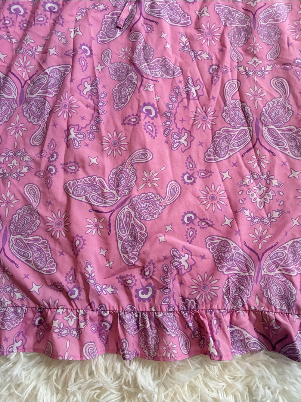Dolls Kill Sugar Thrillz Y2K 90s Fairy Festival Butterfly Bandana Print Dress 1X - Picture 3 of 12